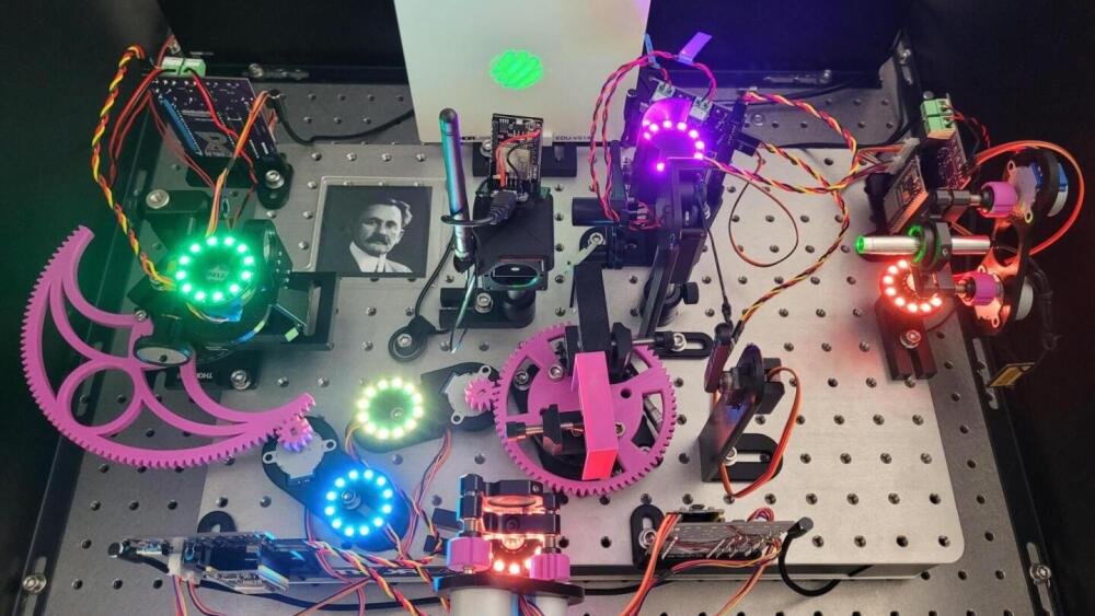 placeholder image — Remotely controllable Michelson interferometer with digital twin (XR TwinLab).