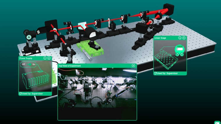 Screenshot of the XRPL - Single Page Application used to remote control our Adaptive optics setup.